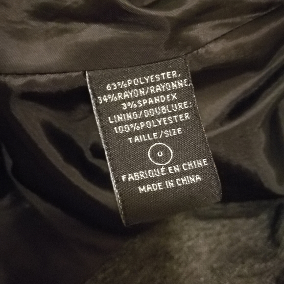 0 Suzy Shier Tweed Satin Blazer 2 Pockets - Picture 3 of 4